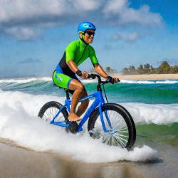 Водный велосипед становится популярным средством передвижения