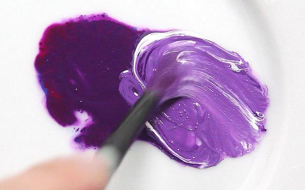 Как получить темно фиолетовый цвет