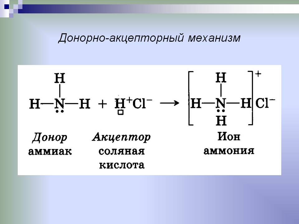 ковалентная по донорно акцепторному механизму