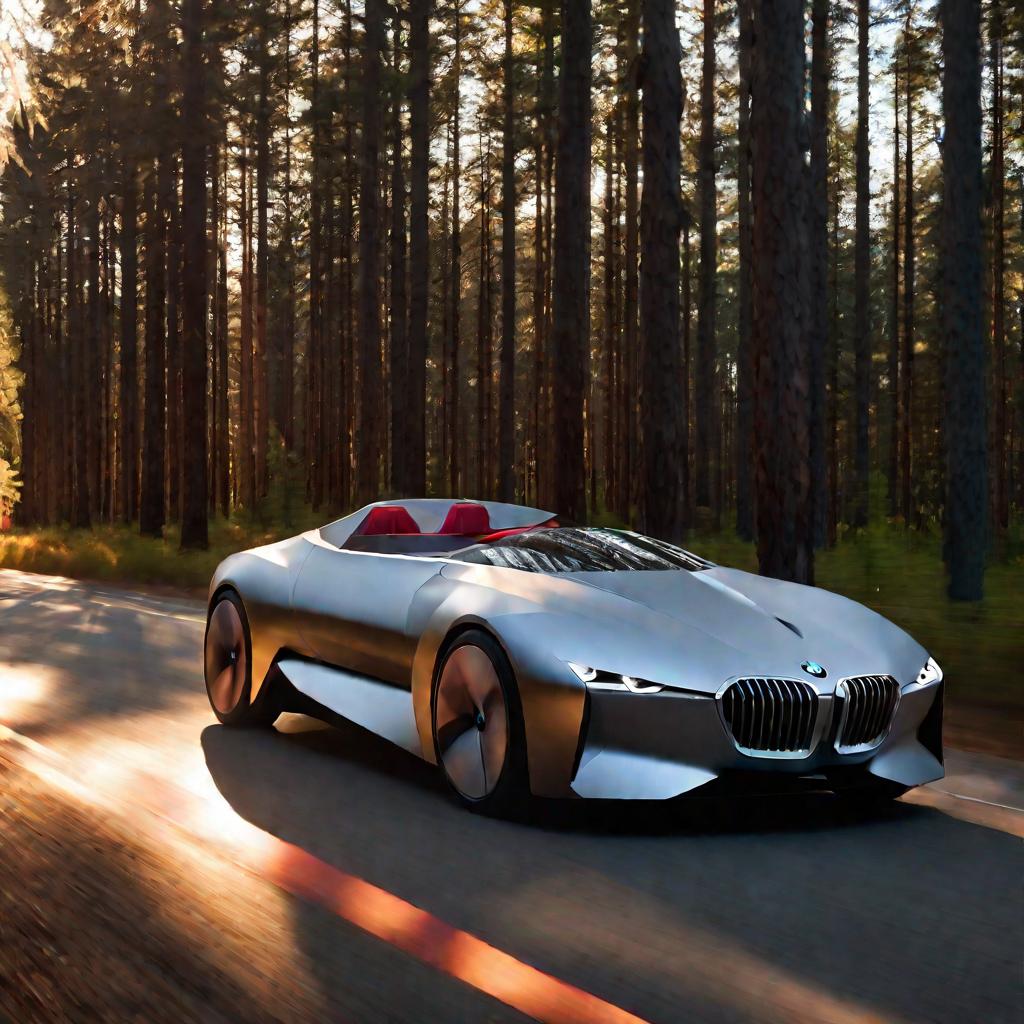 BMW Gina едет по дороге