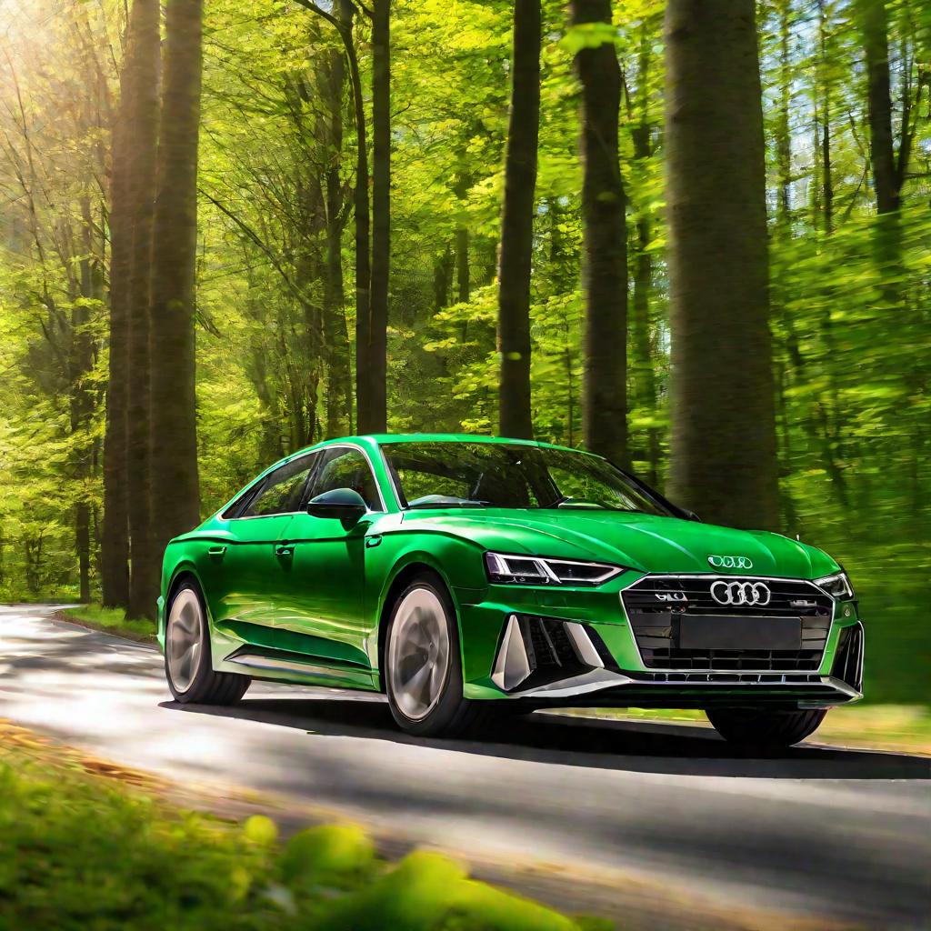 Audi V8 в лесу