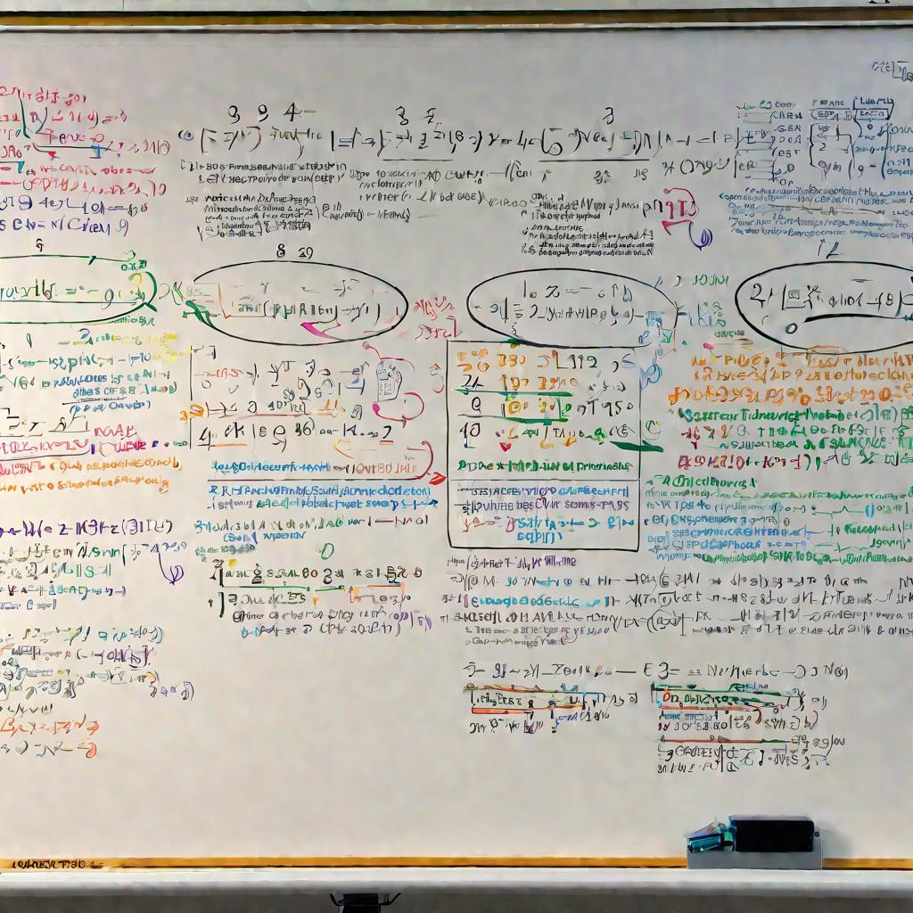 Доска с математическими формулами